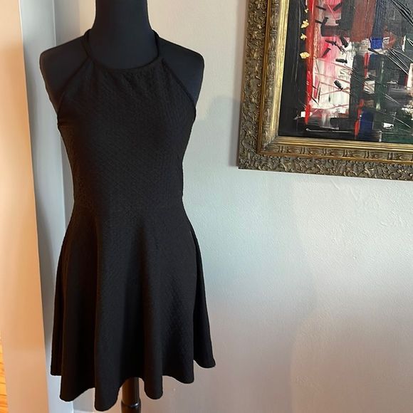 Mossimo Supply Co. Dresses Mossimoblack Textured Stretch Fit And